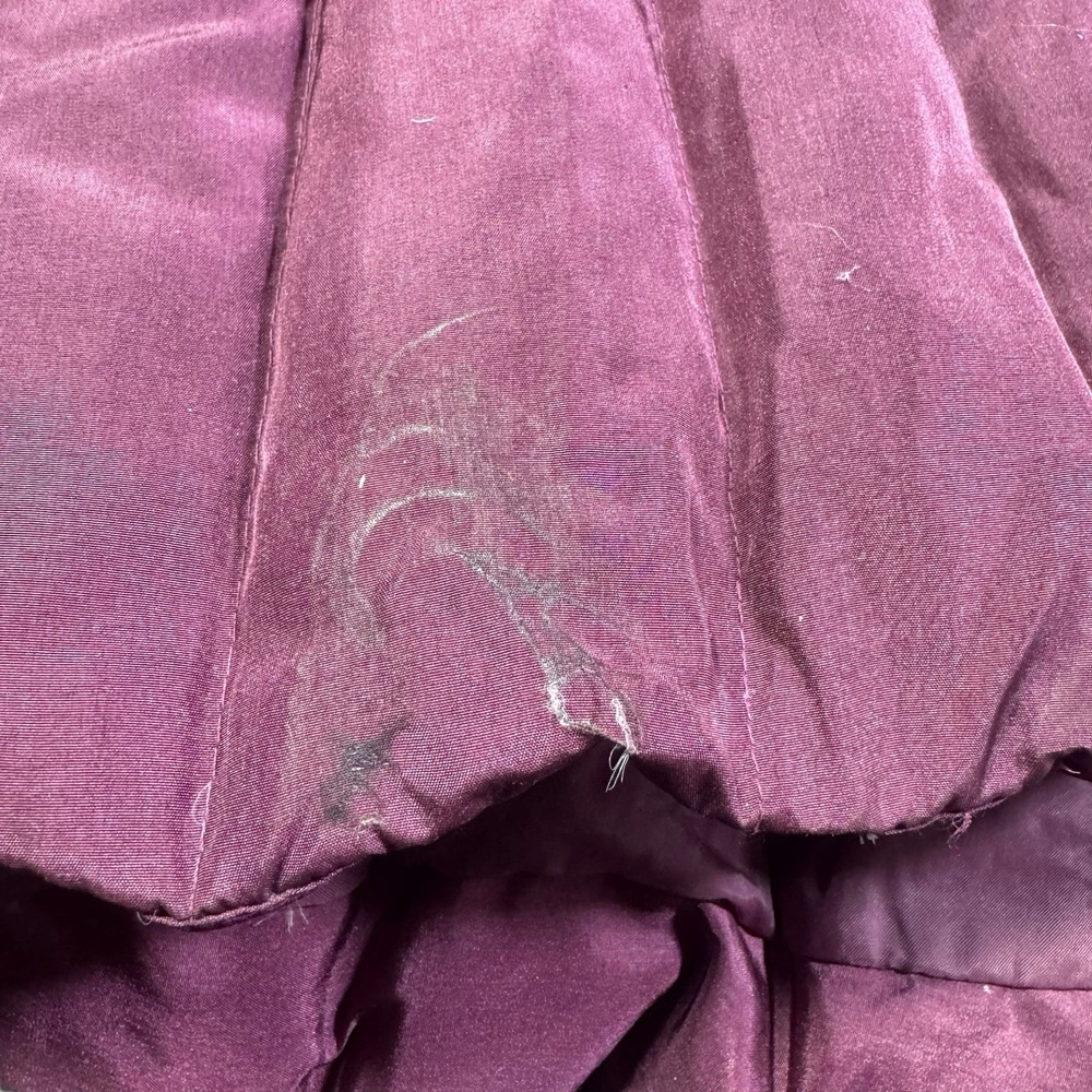 Vintage CBO Down Puffer Coat M Mauve Quilted Long Korea Winter Retro 80s Ski - Picture 11 of 14